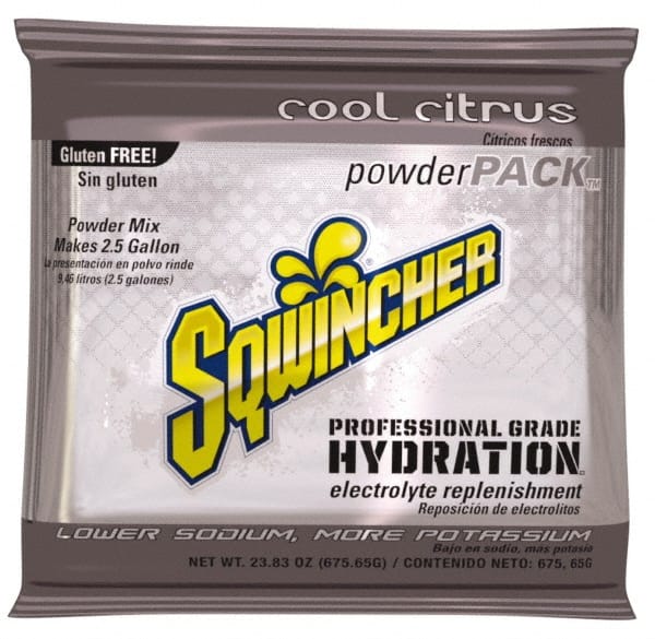 Activity Drink: 23.83 oz, Packet, Cool Citrus, Powder, Yields 2.5 gal, 32 Packets to a Case