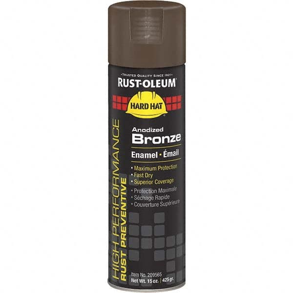 Rust-Oleum - Rustproof Enamel Spray Paint: Anodized Bronze, Gloss, 15 oz -  83713677 - MSC Industrial Supply