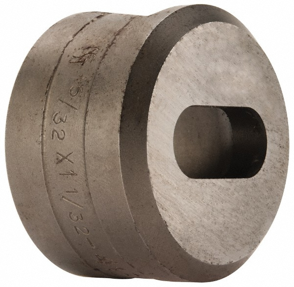 1-1/32 Inch Long x 15/32 Inch Wide Oblong Ironworker Die