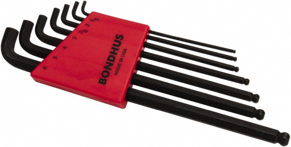 Bondhus - 7 Piece L-Key Ball End Hex Key Set | MSC Direct