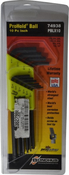10 Piece L-Key Ball End Hex Key Set