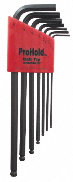 Bondhus - 7 Piece L-Handle Ball End Hex Key Set | MSC Direct