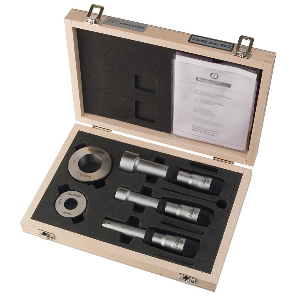 FOWLER 52-255-665 Mechanical Inside Micrometer Set: 0.375 to 0.75" Range Image