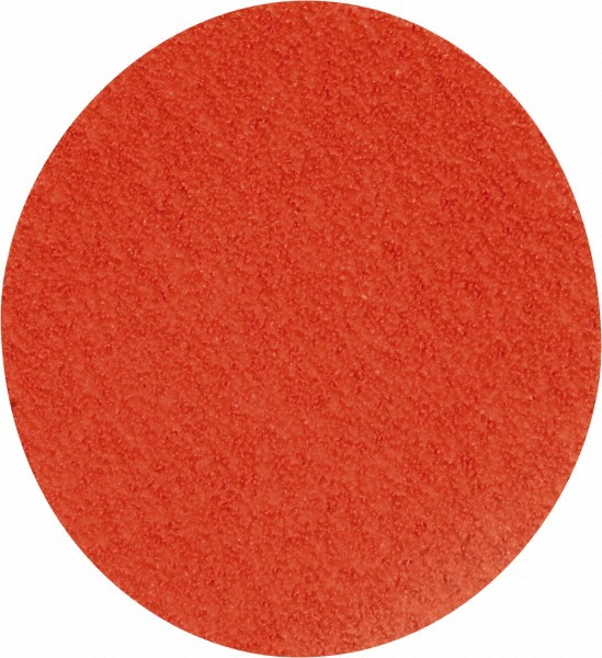 Quick-Change Disc: Type S, 3" Dia, 60 Grit, Premium Ceramic Alumina, Coated - Orange, Polyester-Backed, 18000 RPM, Series R980P