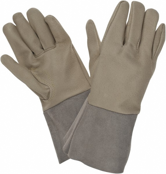 MCR Safety | Mustang® Welding Gloves: Cowhide - Brown & White | Part #4940S