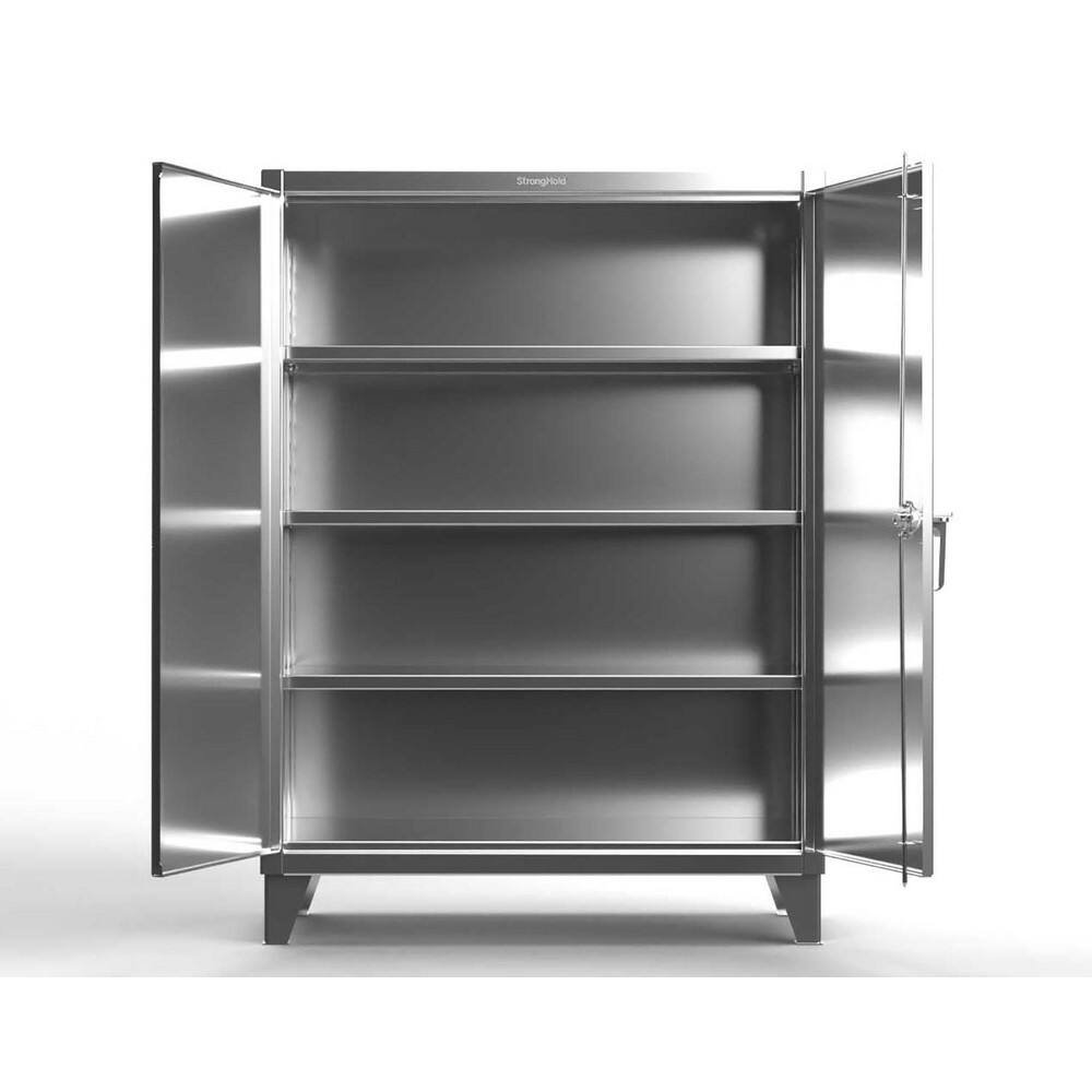 Storage Cabinets; Cabinet Type: Storage Cabinet ; Cabinet Material: Stainless Steel ; Width (Inch): 72 ; Depth (Inch): 24 ; Cabinet Door Style: Solid ; Height (Inch): 66