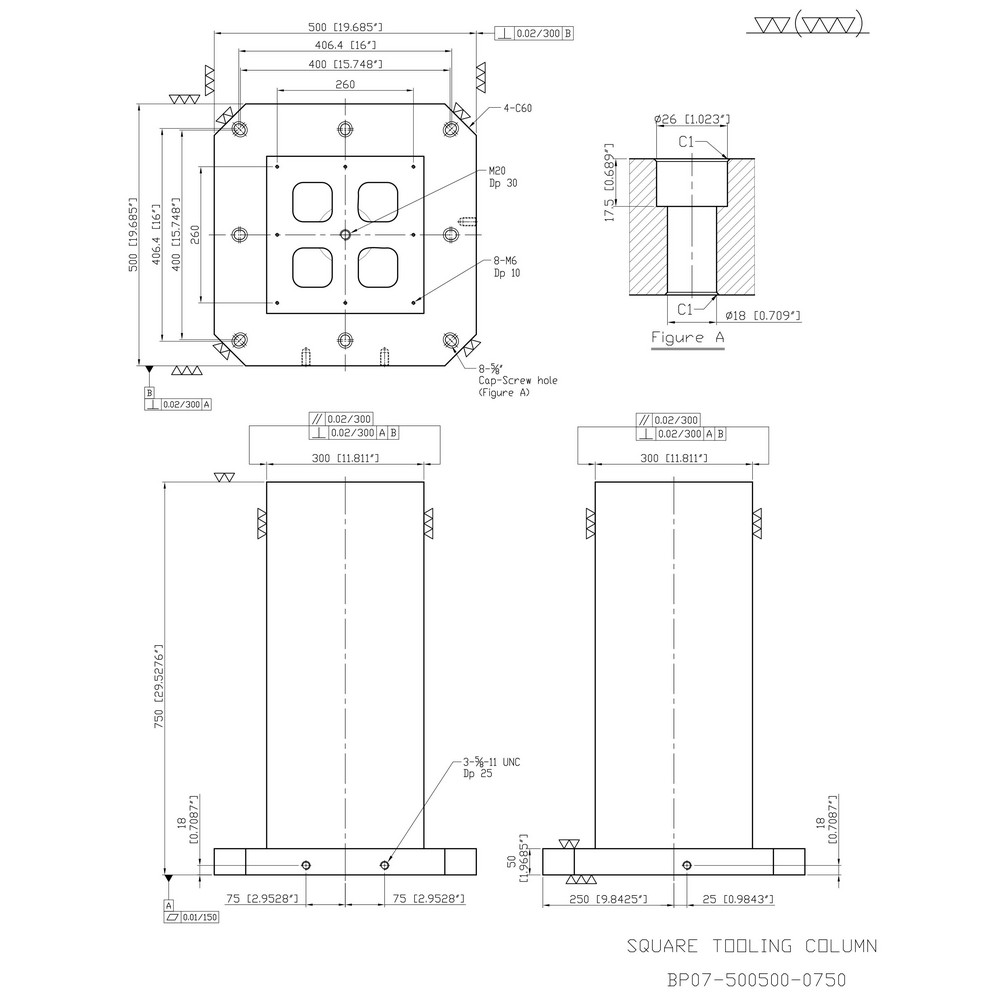 TombstoneCity - Fixture Columns; Column Shape: Square ; Square Size ...