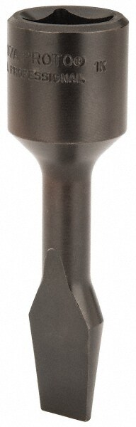 1/2" Drive, 7/16" Wide x 0.07" Thick Blade, Standard Slotted Screwdriver Socket