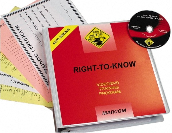 Marcom V000RAU9EO Right to Know for Auto Service Facilities, Multimedia Training Kit Image