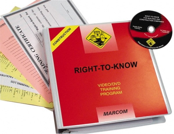 Marcom V000RBL9EO Right to Know for Building & Construction Companies, Multimedia Training Kit 