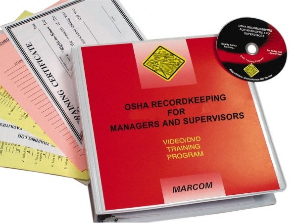 Marcom V0000159EO OSHA Recordkeeping for Managers & Supervisors, Multimedia Training Kit 