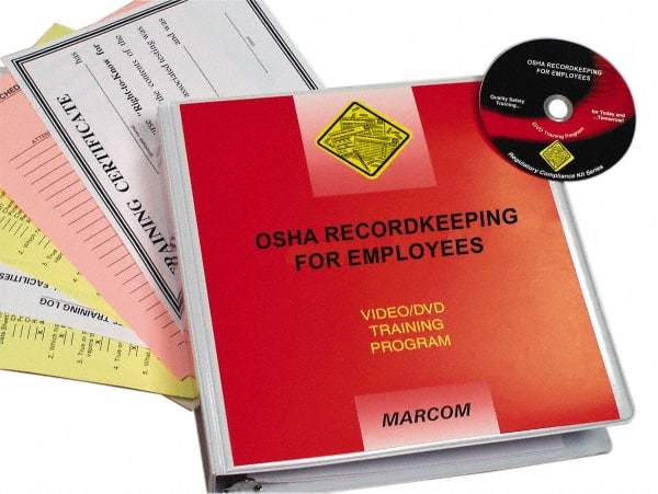 Marcom V0000179EO OSHA Recordkeeping for Employees, Multimedia Training Kit 