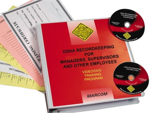 Marcom V0000189EO OSHA Recordkeeping for Managers, Supervisors & Employees, Multimedia Training Kit 