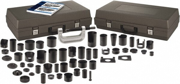 Automotive Repair & Service Kits; Type: Master Ball Joint Set ; Kit Type: Master Ball Joint Set ; Number of Pieces: 55.0; 55.0 ; Contents: 2 cases;50 Adapters;Application Charts and Diagrams;Ball Joint Application Guide;C-Frame ; PSC Code: 4910