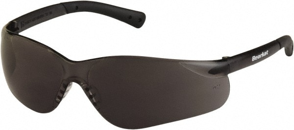 Safety Glass: Anti-Fog & Scratch-Resistant, Gray Lenses, Frameless