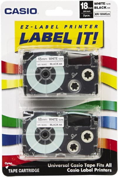 Casio - Tape Cassette: 25', Paper & Plastic, White - 83937938 