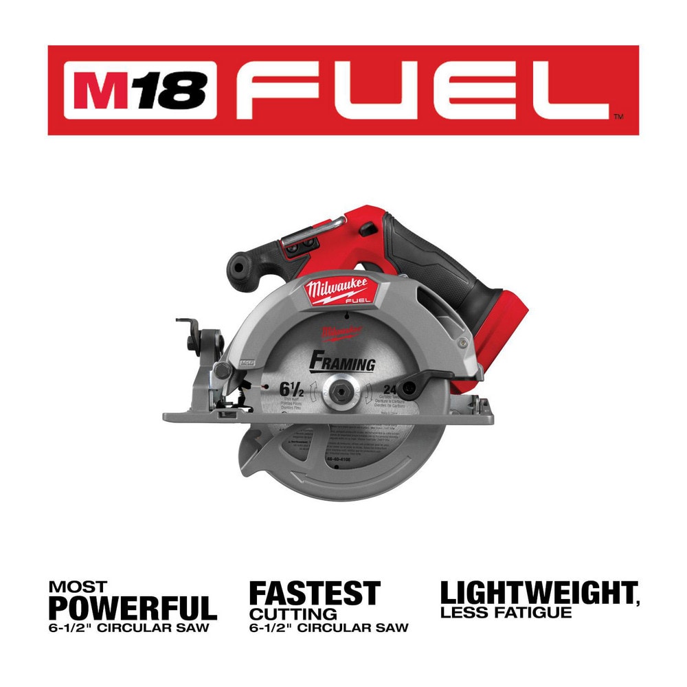 Cordless Circular Saws; Voltage: 18V ; Blade Diameter Compatibility (Inch): 6-1/2 ; Battery Included: No ; Battery Chemistry: Lithium-ion ; Maximum Speed: 6000 RPM ; Speed (RPM): 6000