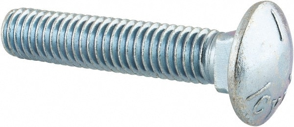 Value Collection R50000212 Carriage Bolt: 7/16-14, 2-1/4" Length Under Head, Square Neck Image