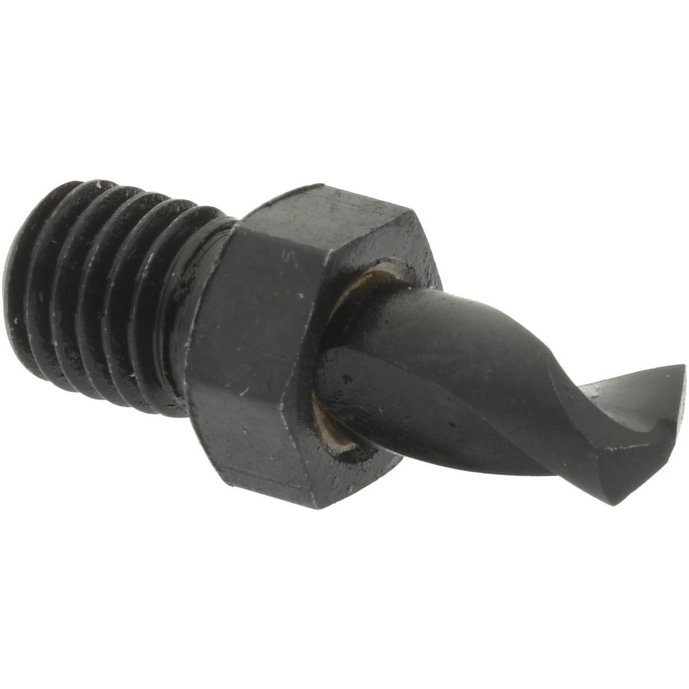 Threaded Shank Drill Bit: 3/16" Dia, 135 ° Point, 1/4-28 Shank, High Speed Steel