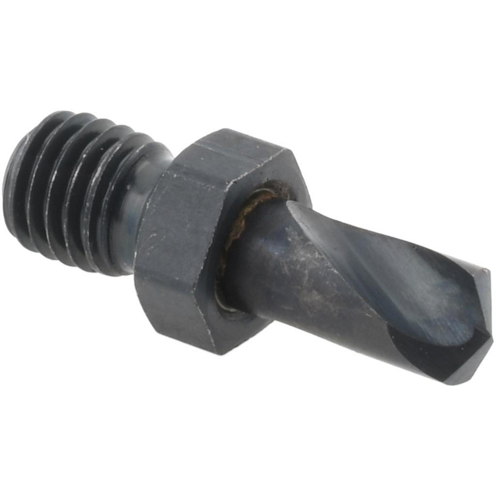 Threaded Shank Drill Bit: #10, 135 ° Point, 1/4-28 Shank, High Speed Steel