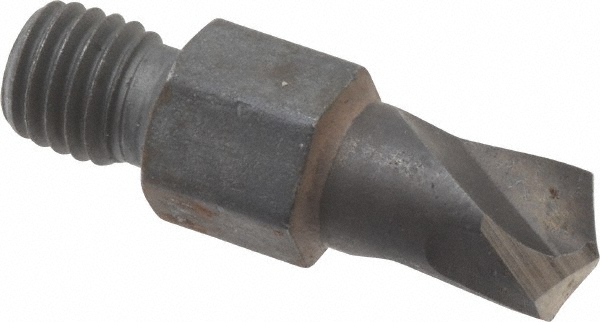 Threaded Shank Drill Bit: 1/4" Dia, 135 ° Point, 1/4-28 Shank, High Speed Steel