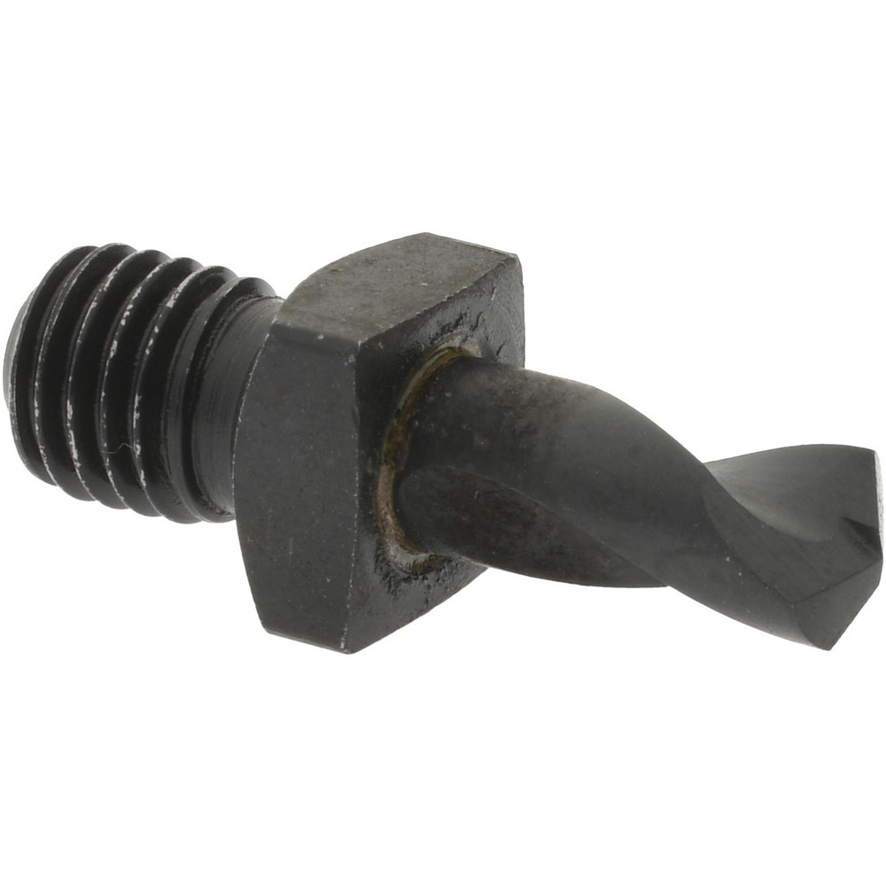 Threaded Shank Drill Bit: 3/16" Dia, 135 ° Point, 1/4-28 Shank, Cobalt