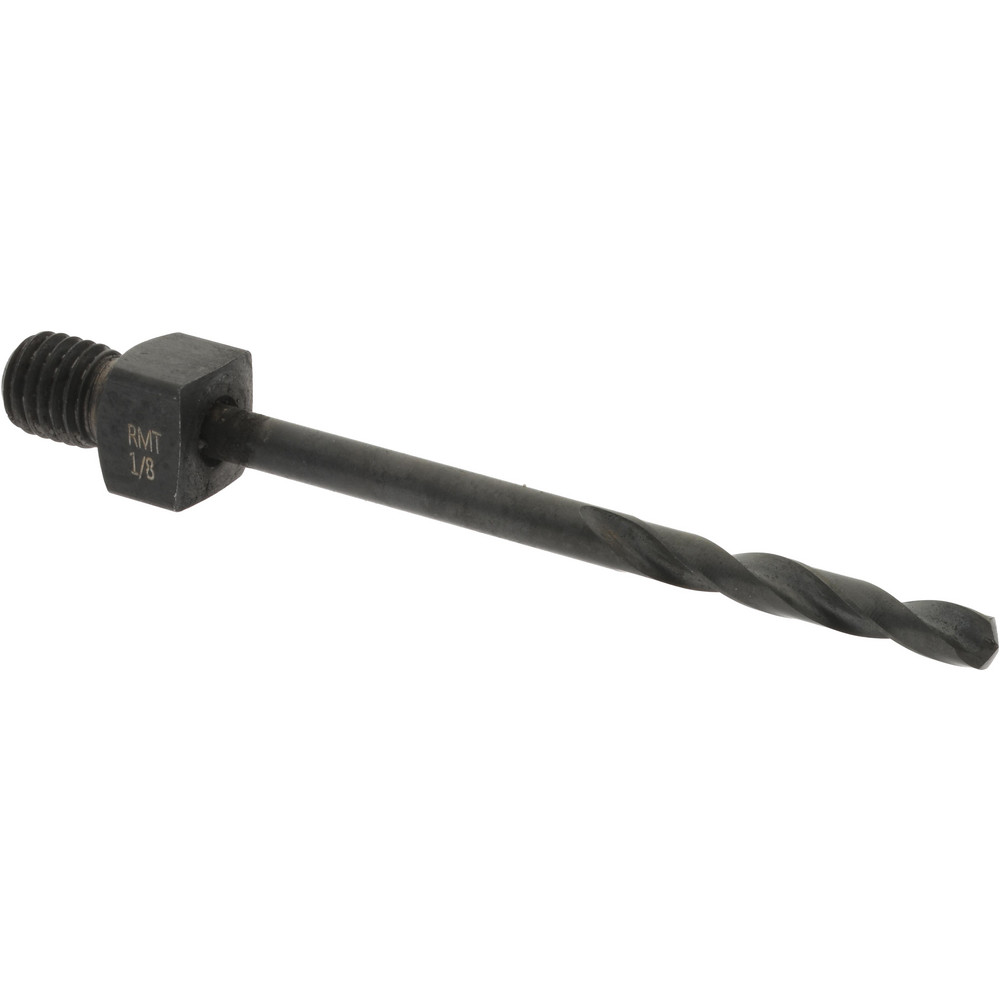 Threaded Shank Drill Bit: 1/8" Dia, 135 ° Point, 1/4-28 Shank, Cobalt