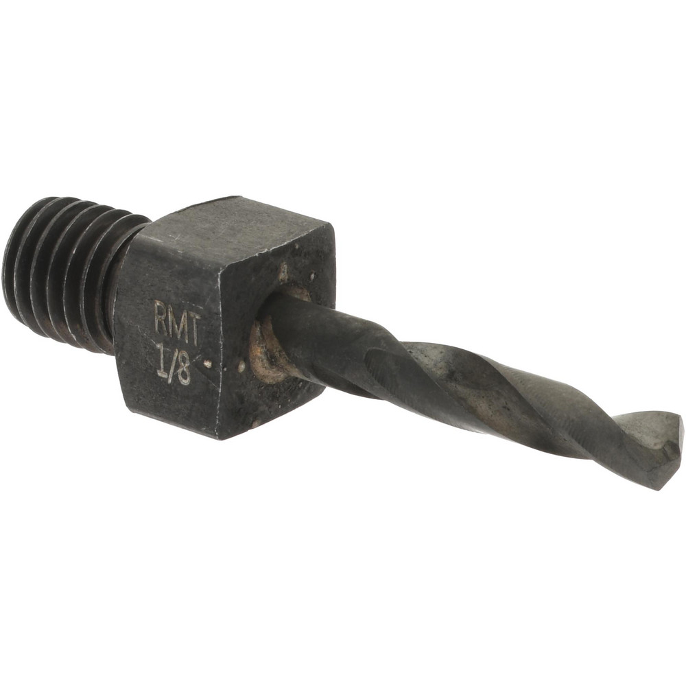 Threaded Shank Drill Bit: 1/8" Dia, 135 ° Point, 1/4-28 Shank, Cobalt