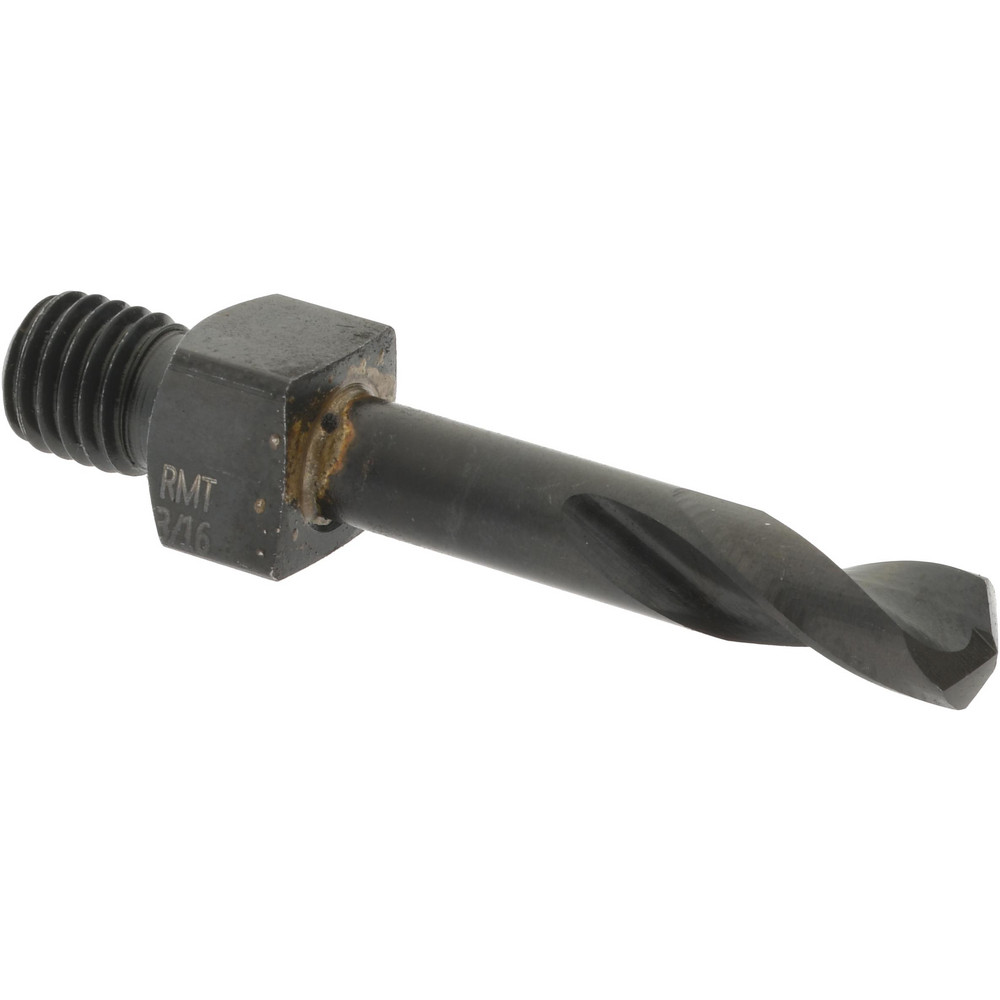 Threaded Shank Drill Bit: 3/16" Dia, 135 ° Point, 1/4-28 Shank, Cobalt