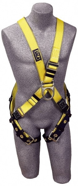 DBI/SALA 1102950 Fall Protection Harnesses: 420 Lb, Cross-Over Style, Size Universal 