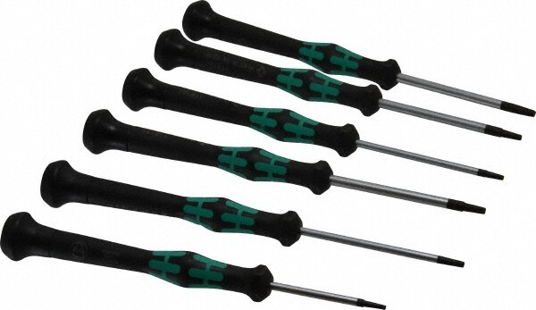 6 Piece T6 to T15 Micro Handle Torx Driver Set