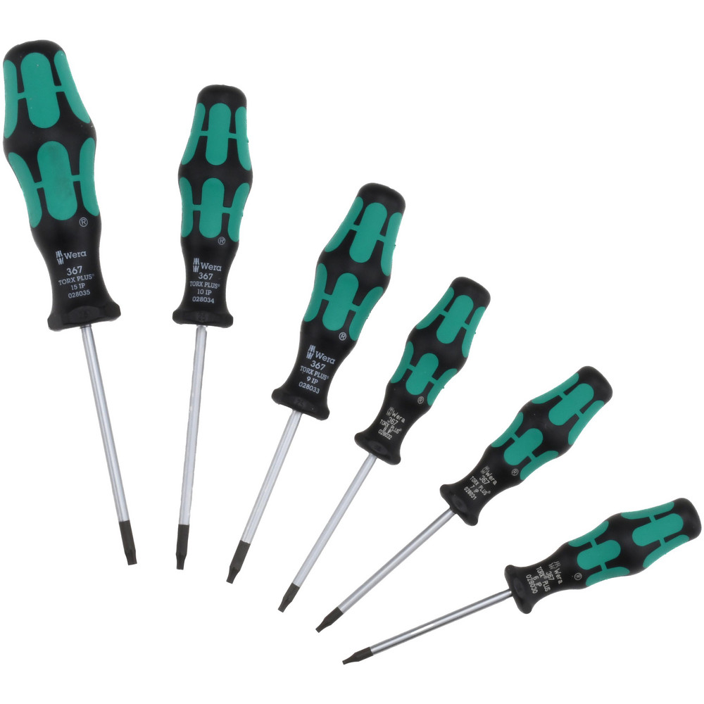 Photos - Drill / Screwdriver Wera | Kraftform Plus 6 Piece IP6 to IP15 Ergonomic Handle Torx® Driver Set - IP6, IP7, IP8, IP9, IP10, IP15 | Part #0534522 