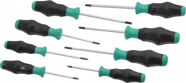 8 Piece T6 to T30 Ergonomic Handle Torx Driver Set
