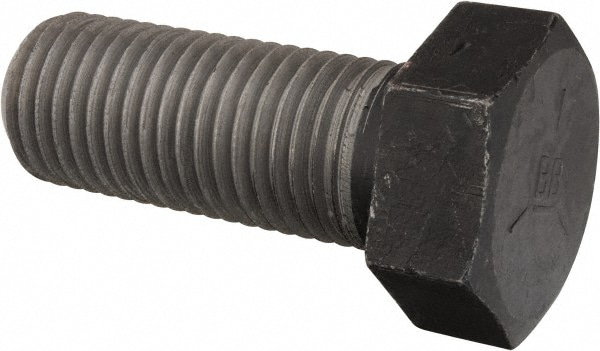 Value Collection IHMB1750450CP Hex Head Cap Screw: 1-3/4 - 5 x 4-1/2", Grade 5 Steel, Uncoated Image