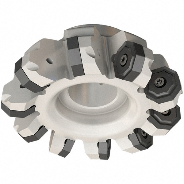 Iscar 3104198 6.49" Cut Diam, 2" Arbor Hole, 0.217" Max Depth of Cut, 45° Indexable Chamfer & Angle Face Mill Image