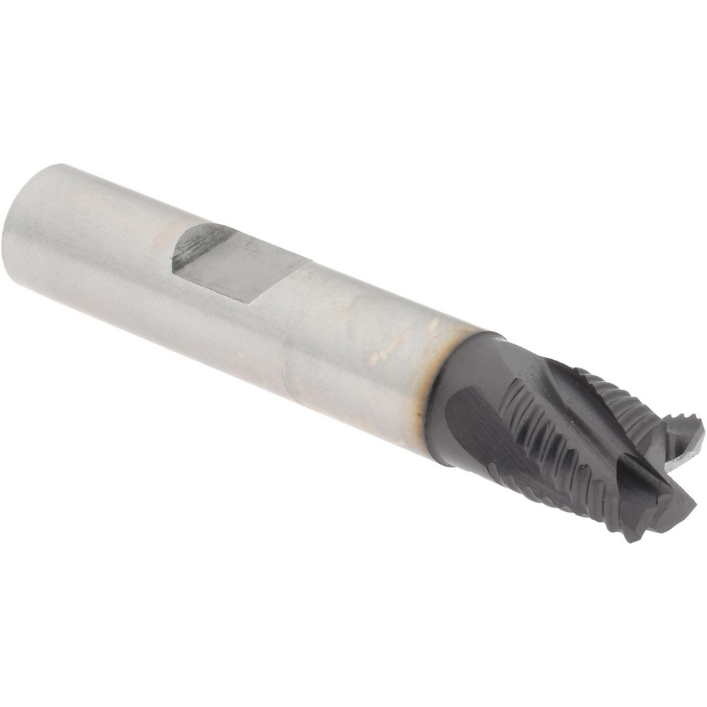 Hertel 84213578 Square End Mill: 3/8 Dia, 3/8 LOC, 3/8 Shank Dia, 2-5/32 OAL, 4 Flutes, Cobalt Image