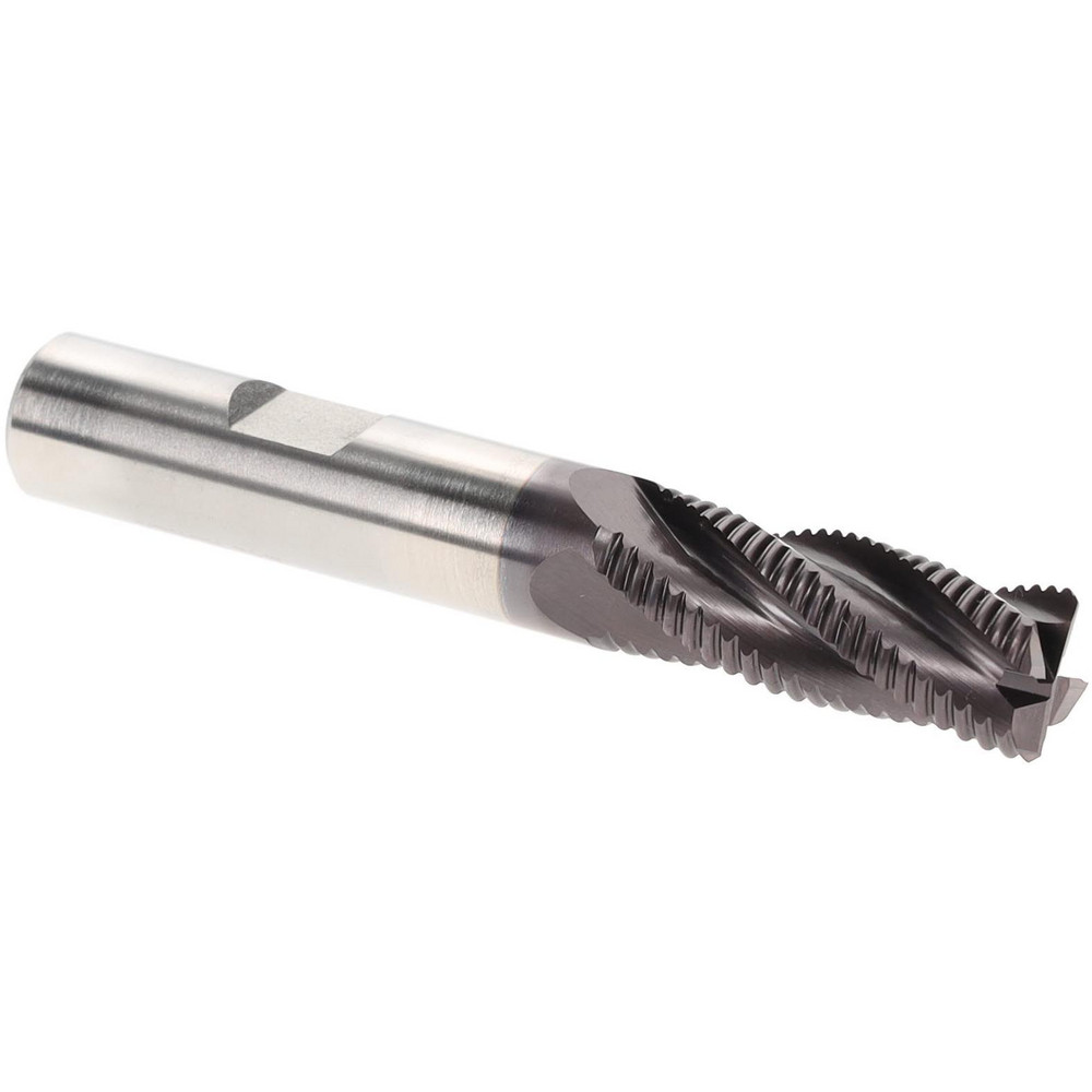 Hertel 84213586 Square End Mill: 1/2" Dia, 4 Flutes, 1-1/4" LOC, Cobalt, 30 &deg; Helix Image