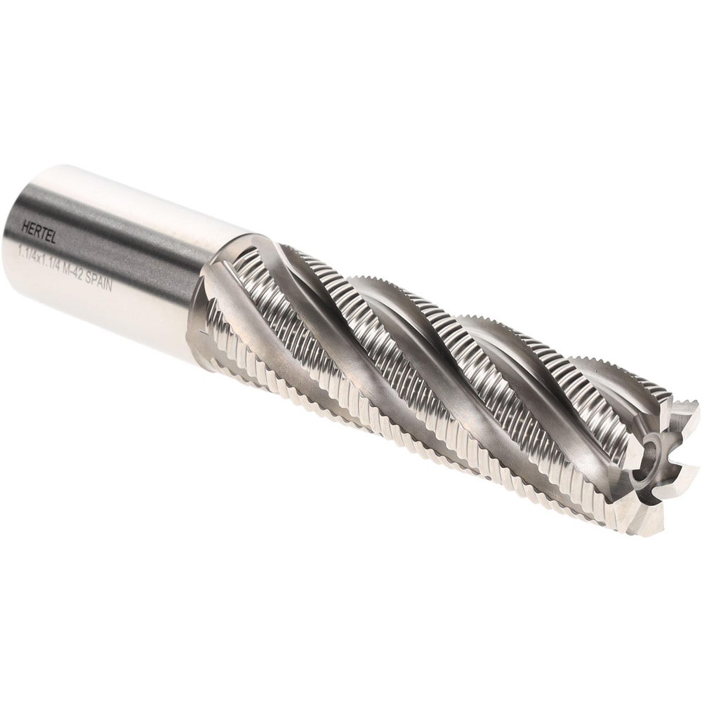 Hertel 84213917 Square End Mill: 1-1/4" Dia, 6 Flutes, 4" LOC, Cobalt, 30 ° Helix Image