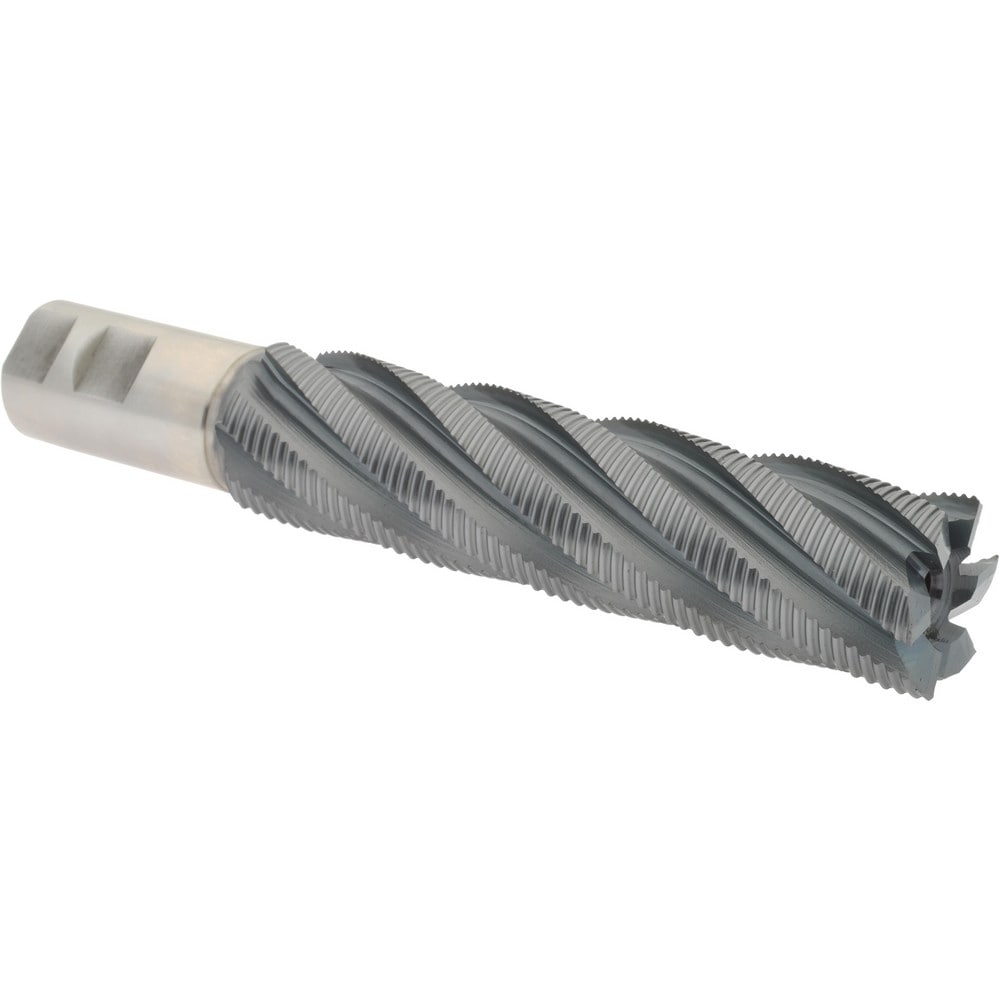 Hertel 84511294 Square End Mill: 1-1/2 Dia, 6 LOC, 1-1/4 Shank Dia, 8-1/2 OAL, 6 Flutes, Cobalt Image