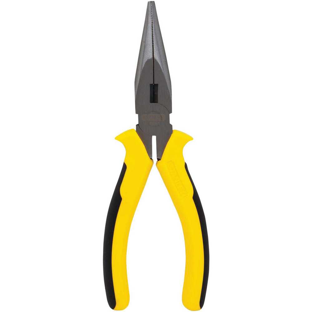 Stanley Diagonal Cutting Plier: - 2-15/64" Jaw Length, Long Nose Head, Molded Plastic Handle