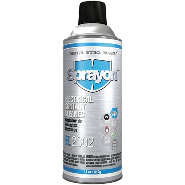 Sprayon. SC2302000 Contact Cleaner: 16 oz Aerosol Can 