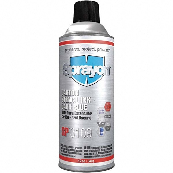 Sprayon® - 16 oz Aerosol Can Blue Stencil Ink | MSC Industrial Supply Co.