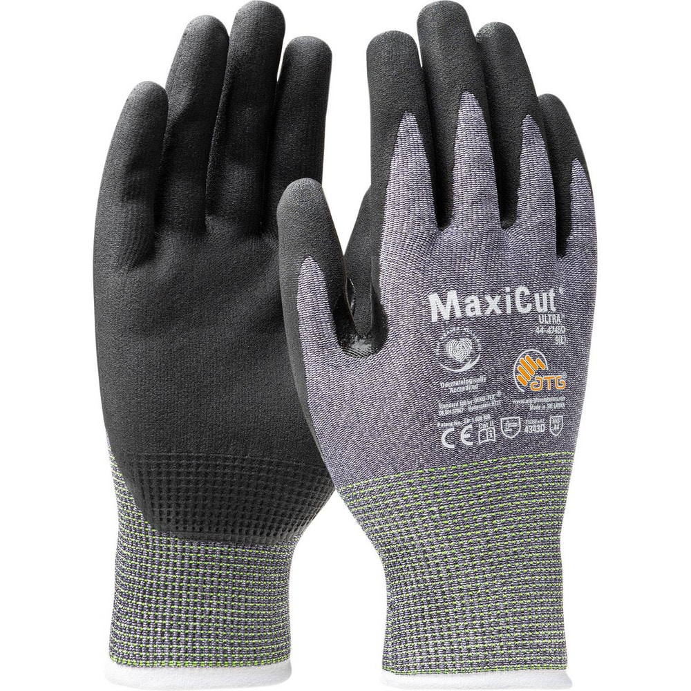 Cut & Puncture Resistant Gloves; Coating Material: Micro-Foam Nitrile ; Coating Coverage: Palm & Fingers ; Glove Type: Cut-Resistant ; ANSI/ISEA Cut Resistance Level: A4 ; Primary Material: Engineered Yarn ; ANSI/ISEA Abrasion Resistance Level: 4