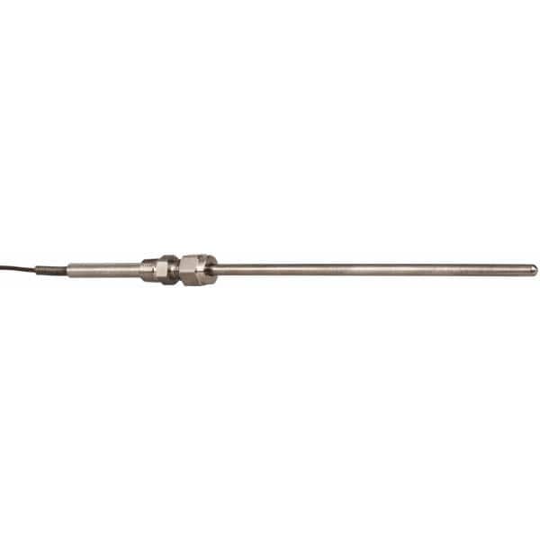 Thermo Electric SF052-717 Thermocouple Probe: Type J, Pipe Fitting Probe, Grounded, Stripped End 