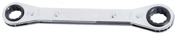 Box End Offset Wrench: 16 x 18 mm, 12 Point, Double End