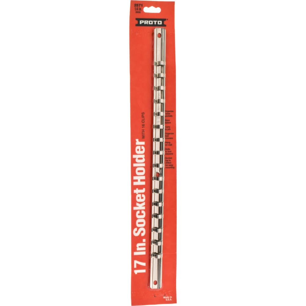 16 Piece Capacity Socket Clip Rail