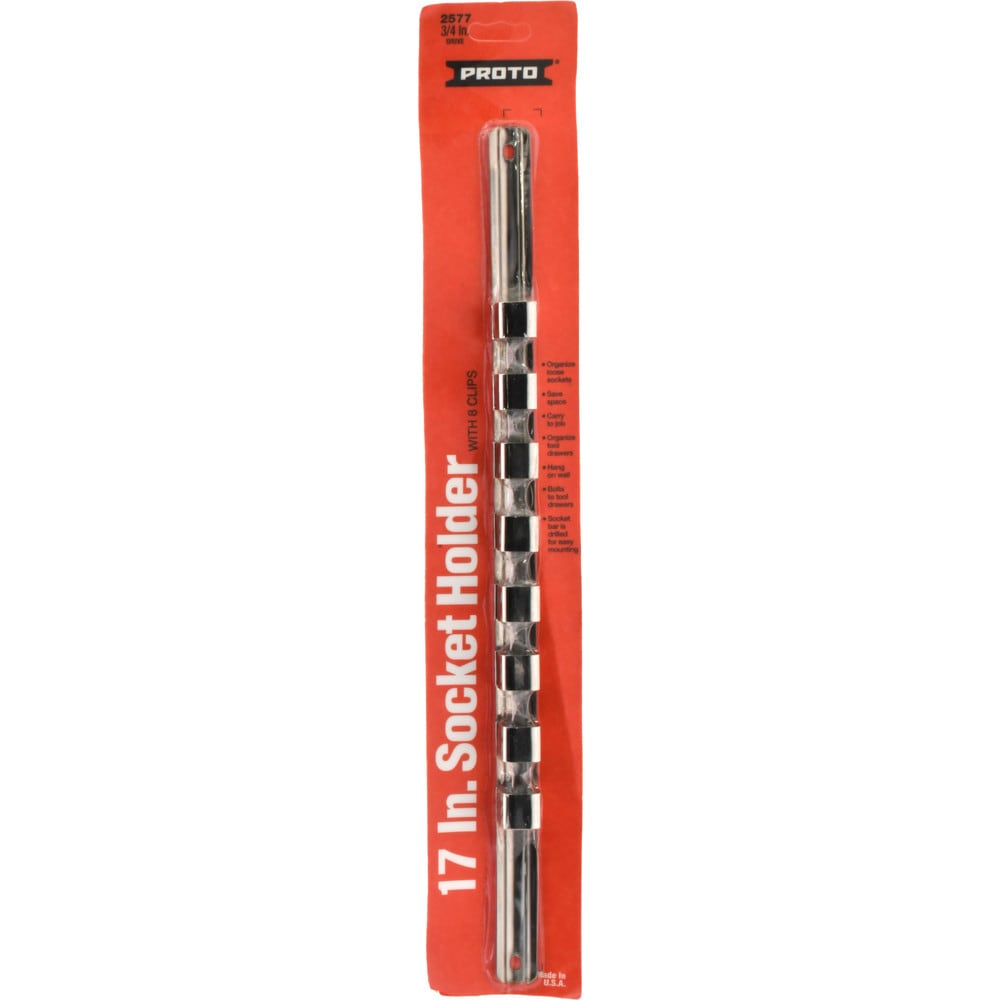 8 Piece Capacity Socket Clip Rail