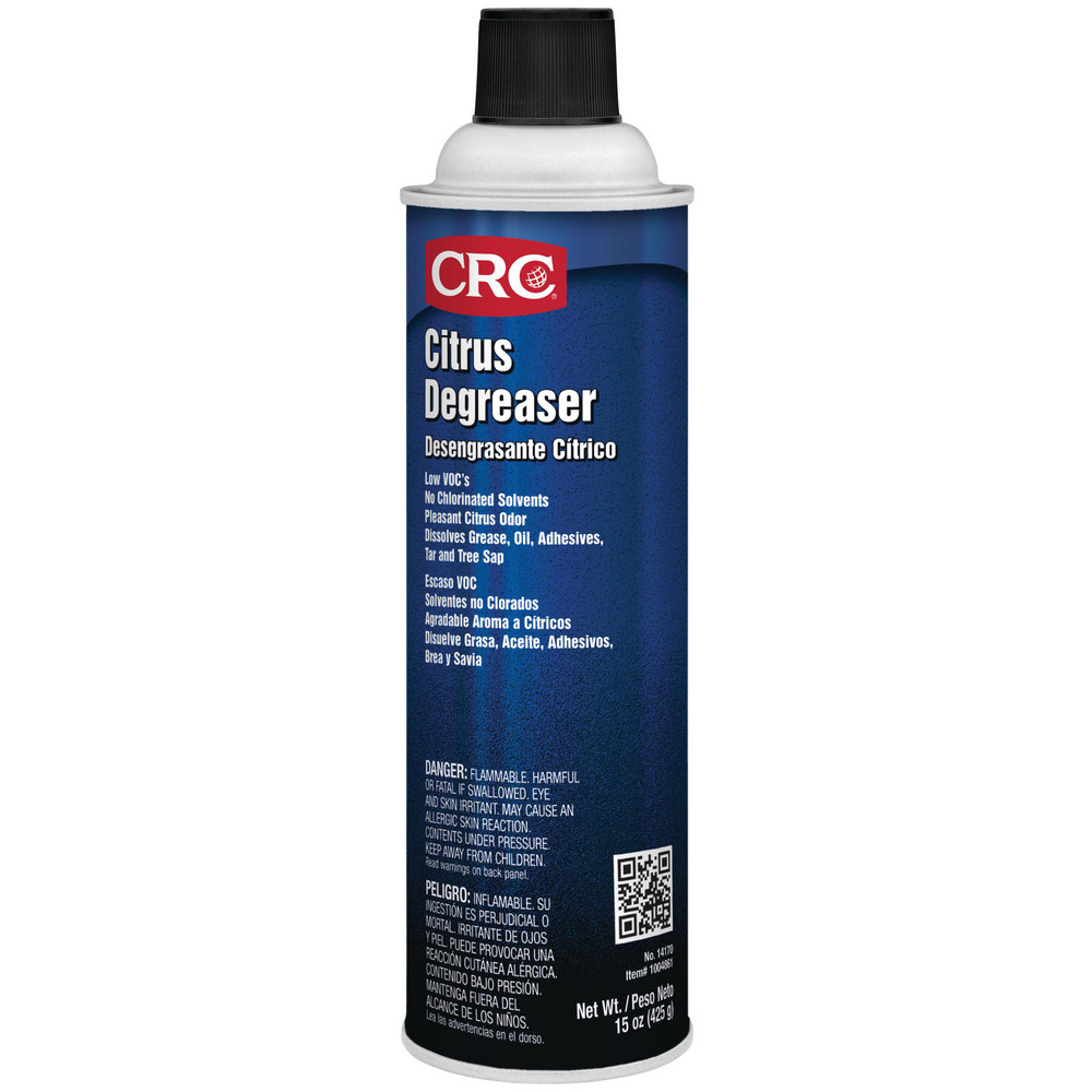 Citrus Degreaser, 15oz - Aerosol, Citrus & Petroleum Distillate, Citrus Scent, for Air Tools, Bearings, Chains, Clutches, Dies, Generators & Compressors, Mechanical Brakes, Molds, Motors, Parts & Wire Ropes