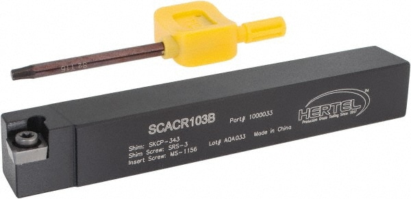 RH SCAC 0° Neutral Rake Indexable Turning Toolholder