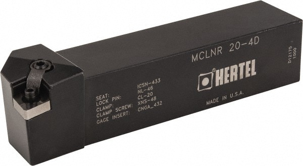 Hertel 1000105 RH MCLN Negative Rake Indexable Turning Toolholder Image